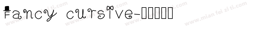 Fancy cursive字体转换